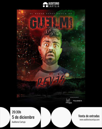 Cartel del espectáculo Del Revés - Guelmi