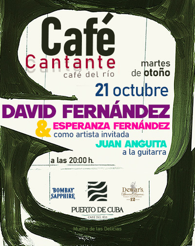 Cartel del espectáculo Café Cantante - David Fdez. & Esperanza Fdez.