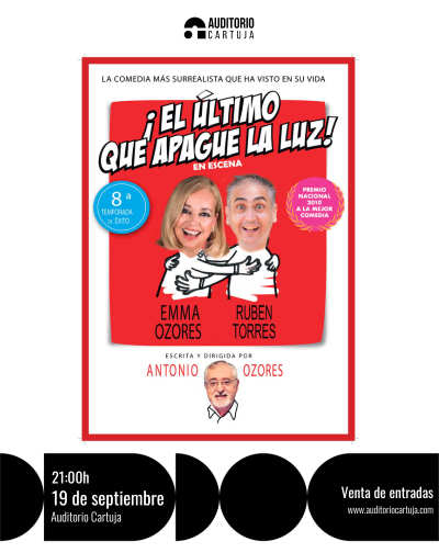 Cartel del espectáculo ¡El Último que Apague la Luz!