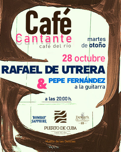 Cartel del espectáculo Café Cantante - Rafael de Utrera