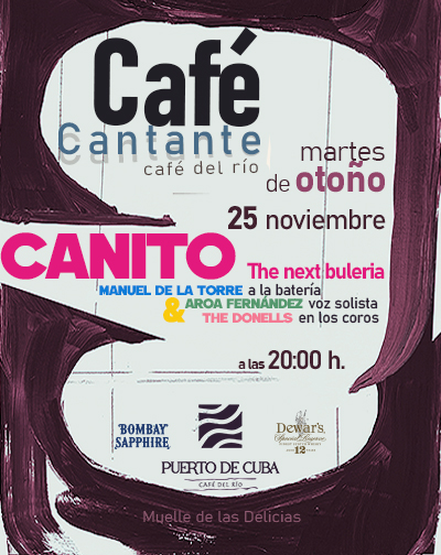 Cartel del espectáculo Café Cantante - Canito