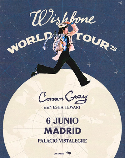 Cartel del espectáculo Conan Gray - Wishbone World Tour
