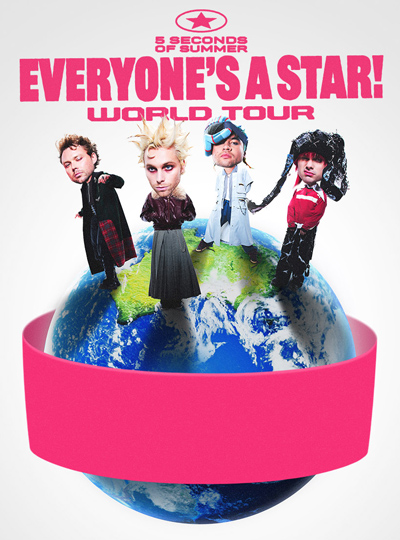 Cartel del espectáculo 5 Seconds Of Summer: Everyone's A Star! World Tour
