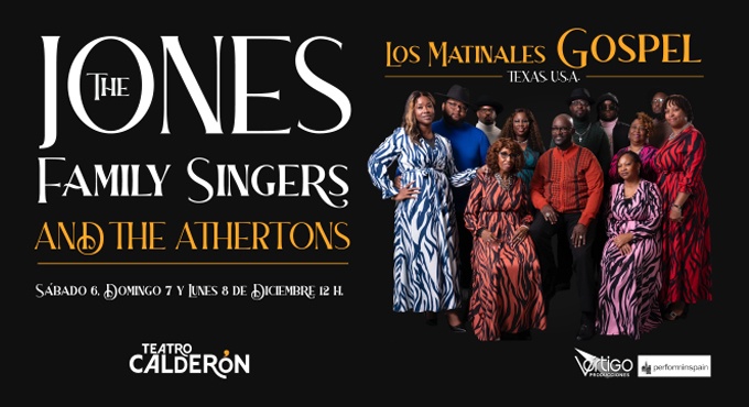 Cartel del espectáculo Los Matinales Gospel: The Jones Family Singers and The Athertons