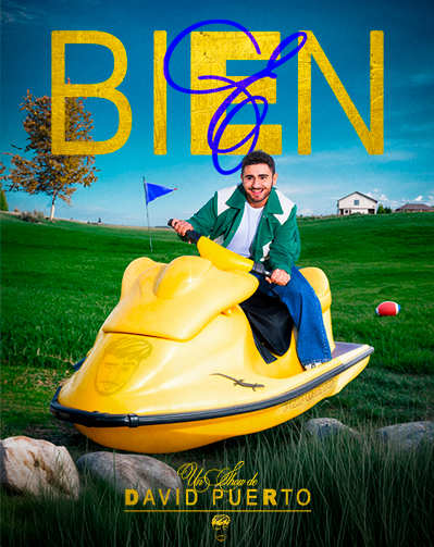 Cartel del espectáculo Probando ¡Bien! - David Puerto