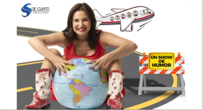 Cartel del espectáculo Gilipollas Por El Mundo - Carolina Noriega