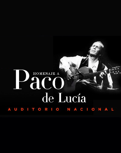 Cartel del espectáculo Homenaje a Paco de Lucía