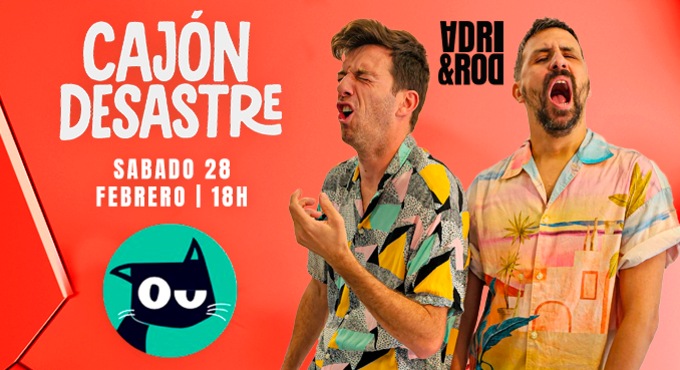 Cartel del espectáculo Cajón Desastre - Adri & Rod