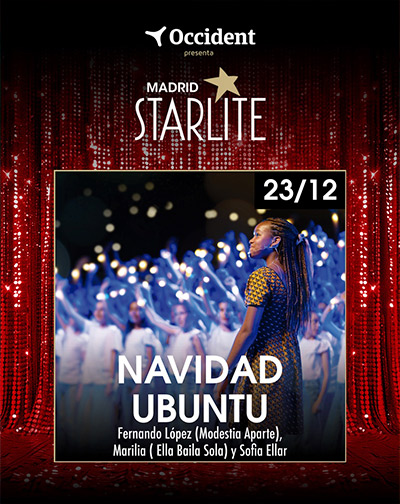 Cartel del espectáculo Navidad Ubuntu - Starlite Madrid