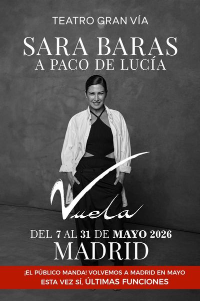 Cartel del espectáculo Sara Baras - Vuela 2026