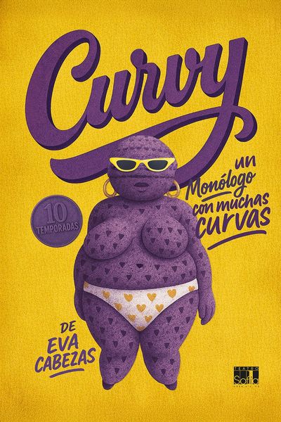 Cartel del espectáculo Eva Cabezas. Curvy