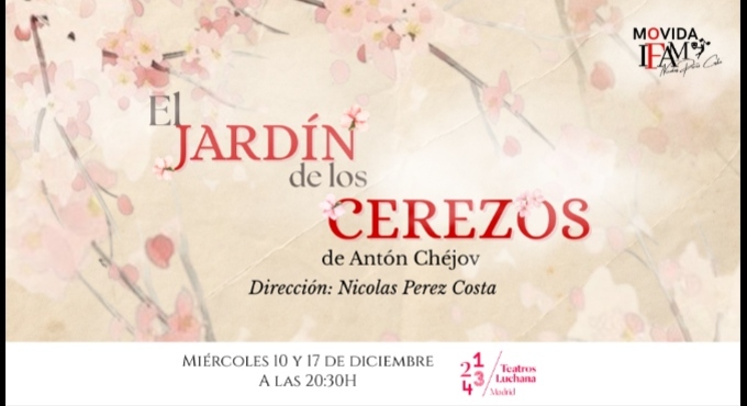 Cartel del espectáculo El Jardín de los Cerezos