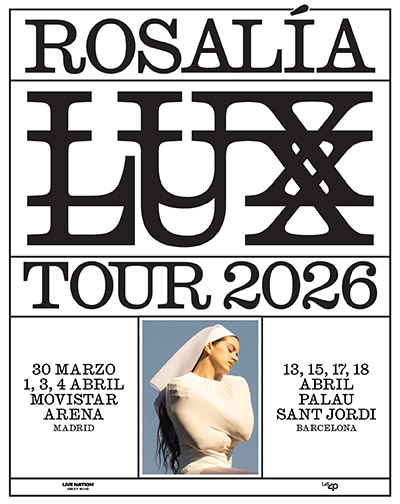 Cartel del espectáculo Rosalía - Lux Tour 2026