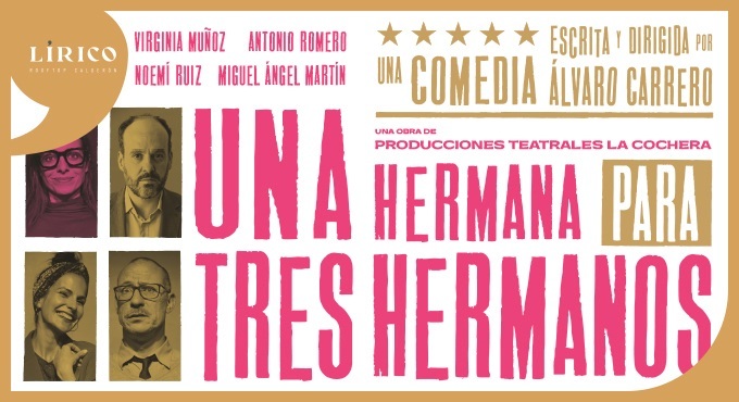 Cartel del espectáculo Una hermana para tres hermanos