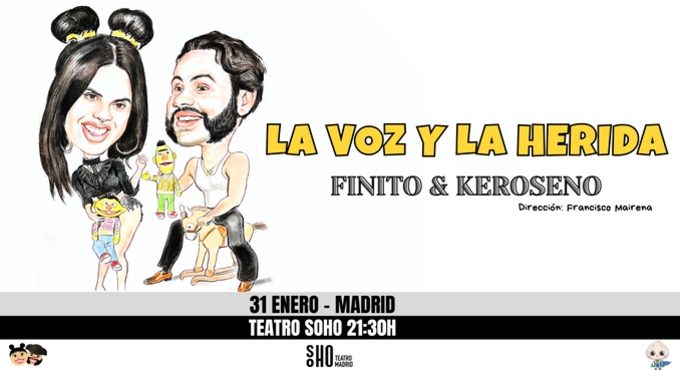 Cartel del espectáculo La voz y la herida