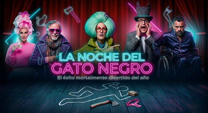 Cartel del espectáculo La noche del gato negro