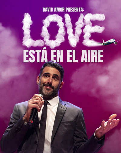 Cartel del espectáculo Love está en el aire
