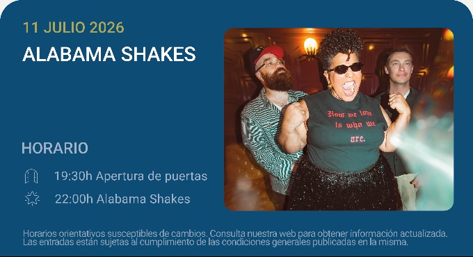 Cartel del espectáculo Alabama Shakes - Noches del Botánico 2026