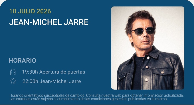 Cartel del espectáculo Jean MIchel Jarre