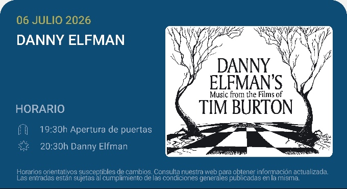 Cartel del espectáculo Danny Elfman