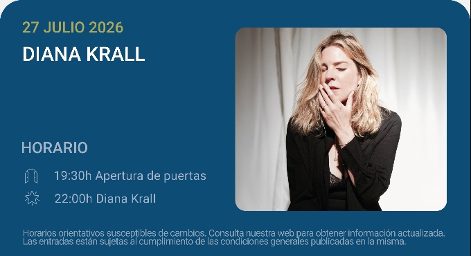 Cartel del espectáculo Diana Krall - Noches del Botánico 2026