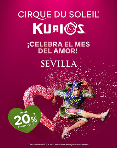 Cartel del espectáculo Cirque Du Soleil - Kurios - SAN VALENTÍN