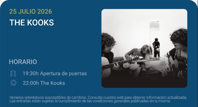 Cartel del espectáculo The Kooks - Noches del Botánico 2026