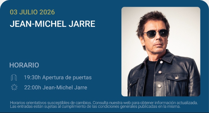 Cartel del espectáculo Jean-Michel Jarre - Noches del Botánico 2026