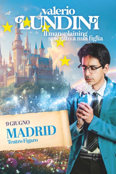 Cartel del espectáculo Il Mansplaining Spiegato a Mia Figlia - Valerio Lundini