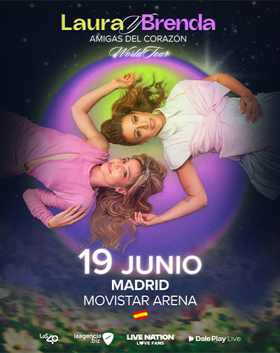 Cartel del espectáculo Laura y Brenda-Amigas del Corazón World Tour - VIP