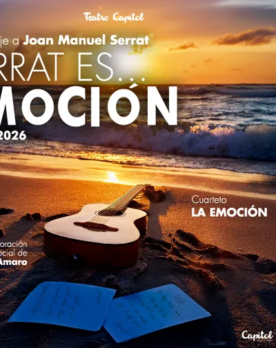 Cartel del espectáculo Serrat es... Emoción - Homenaje a Joan Manuel Serrat