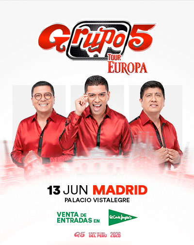 Cartel del espectáculo Grupo5 - Tour Europa