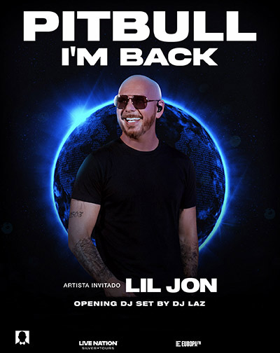 Cartel del espectáculo Pitbull - I´m Back!