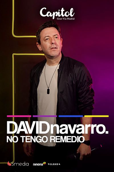 Cartel del espectáculo No tengo remedio - David Navarro