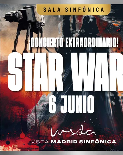 Cartel del espectáculo Stars Wars
