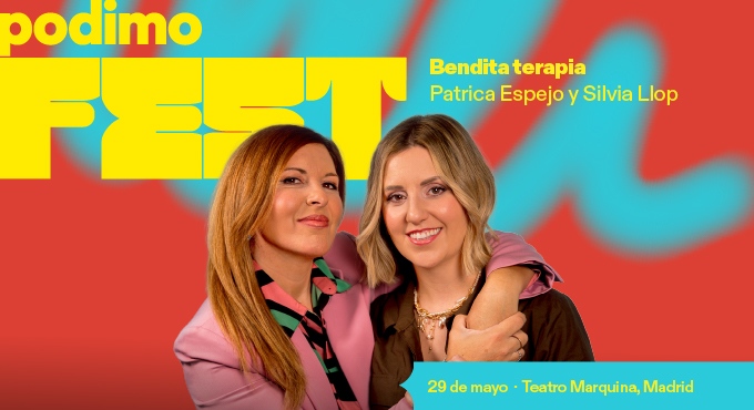 Cartel del espectáculo Bendita Terapia - Patricia Espejo & Silvia Llop