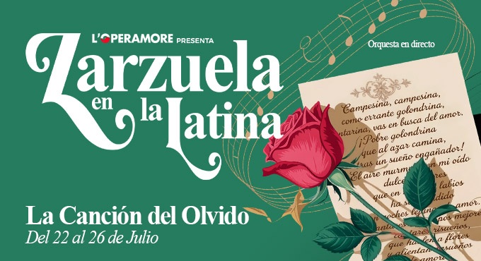 Cartel del espectáculo La Canción del Olvido - Zarzuela en La Latina