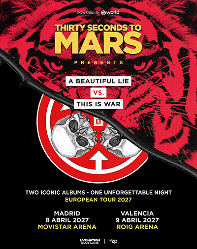 Cartel del espectáculo Thirty Seconds to Mars Presents A Beautiful Lie vs This Is War