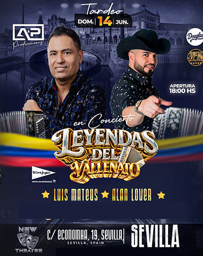 Cartel del espectáculo Leyendas del Vallenato