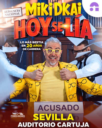 Cartel del espectáculo Miki Dkai - Hoy se Lia
