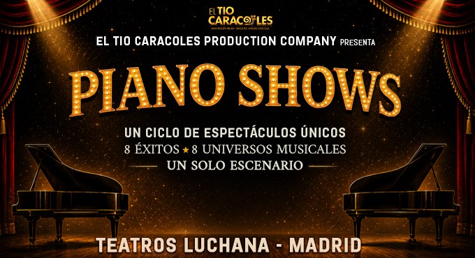 Cartel del espectáculo The Piano Shows