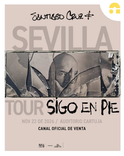 Cartel del espectáculo Tour Sigo En Pie - Santiago Cruz