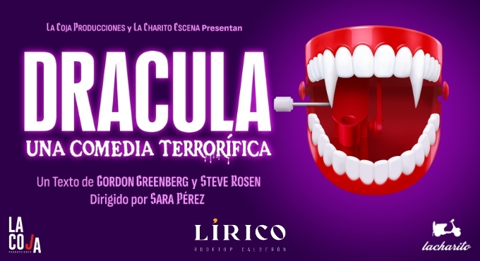 Cartel del espectáculo Drácula, una comedia terrorífica