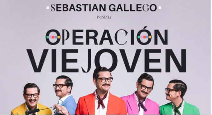 Cartel del espectáculo Sebastián Gallego - Operación Viejoven