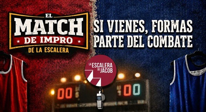 Cartel del espectáculo El Match de Impro de la Escalera