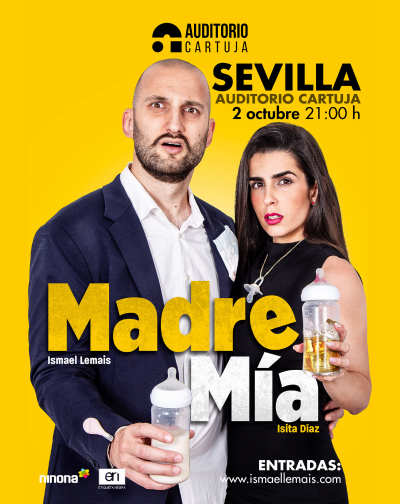 Cartel del espectáculo Madre Mia - Ismael Lemais y Isita Diaz