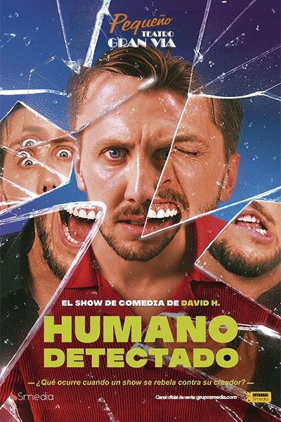 Cartel del espectáculo Humano Detectado - David H.