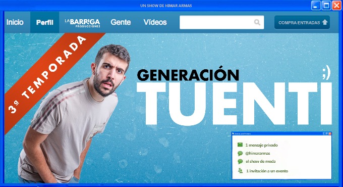 Cartel del espectáculo Generación Tuenti - Himar Armas