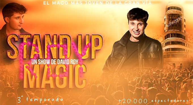 Cartel del espectáculo Stand Up Magic - David Roy