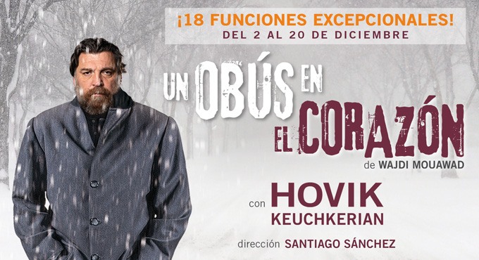 Cartel del espectáculo Un Obus en el corazón